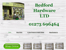Tablet Screenshot of bedfordhardware.co.uk